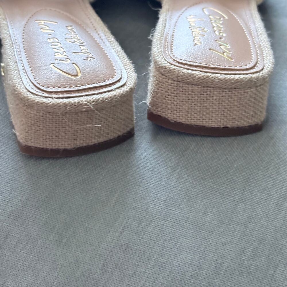 Circus NY by Sam Edelman Josie Slide Sandals natural Sz 9.5 Boho Beachy Summer - Picture 9 of 9